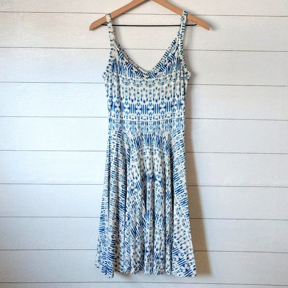 Cynthia Rowley Fit & Flare Ikat Tank Dress S - Picture 1 of 7